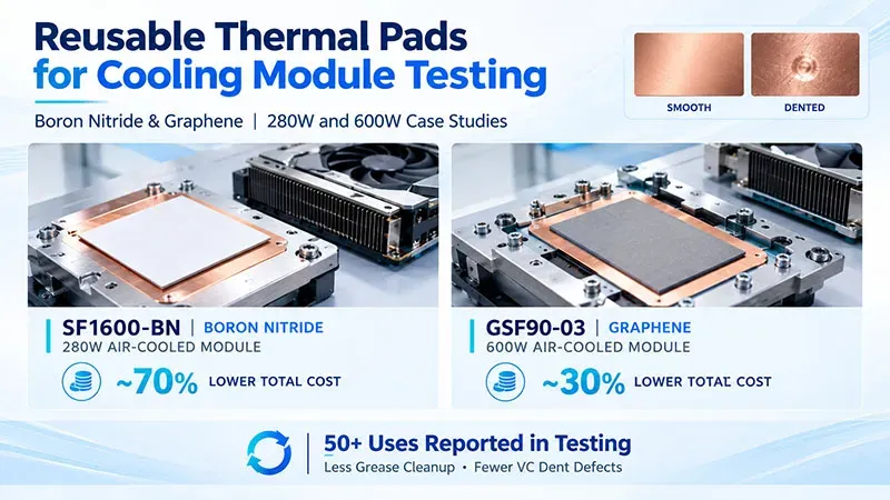 Reusable Thermal Pads for GPU Cooler Testing
